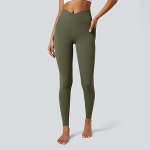 Stretch Olive Green Leggings